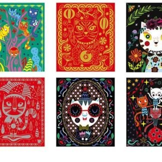 Janod 7894 - Arte Scratch Gatos